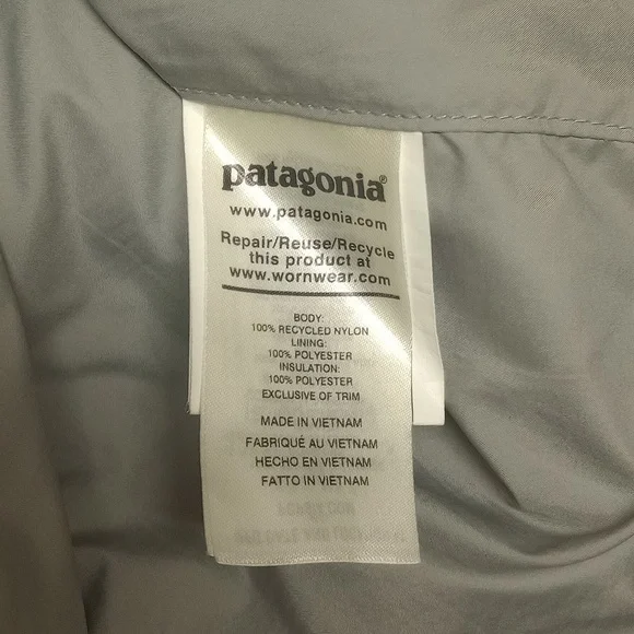 ❄️PATAGONIA "RADALIE" DARK GRAY LONG QUILTED PUFFER WOMEN'S PARKA COAT - Picture 12 of 13